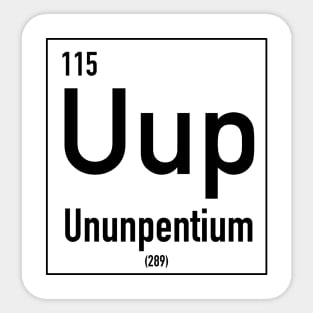 Ununpentium Sticker